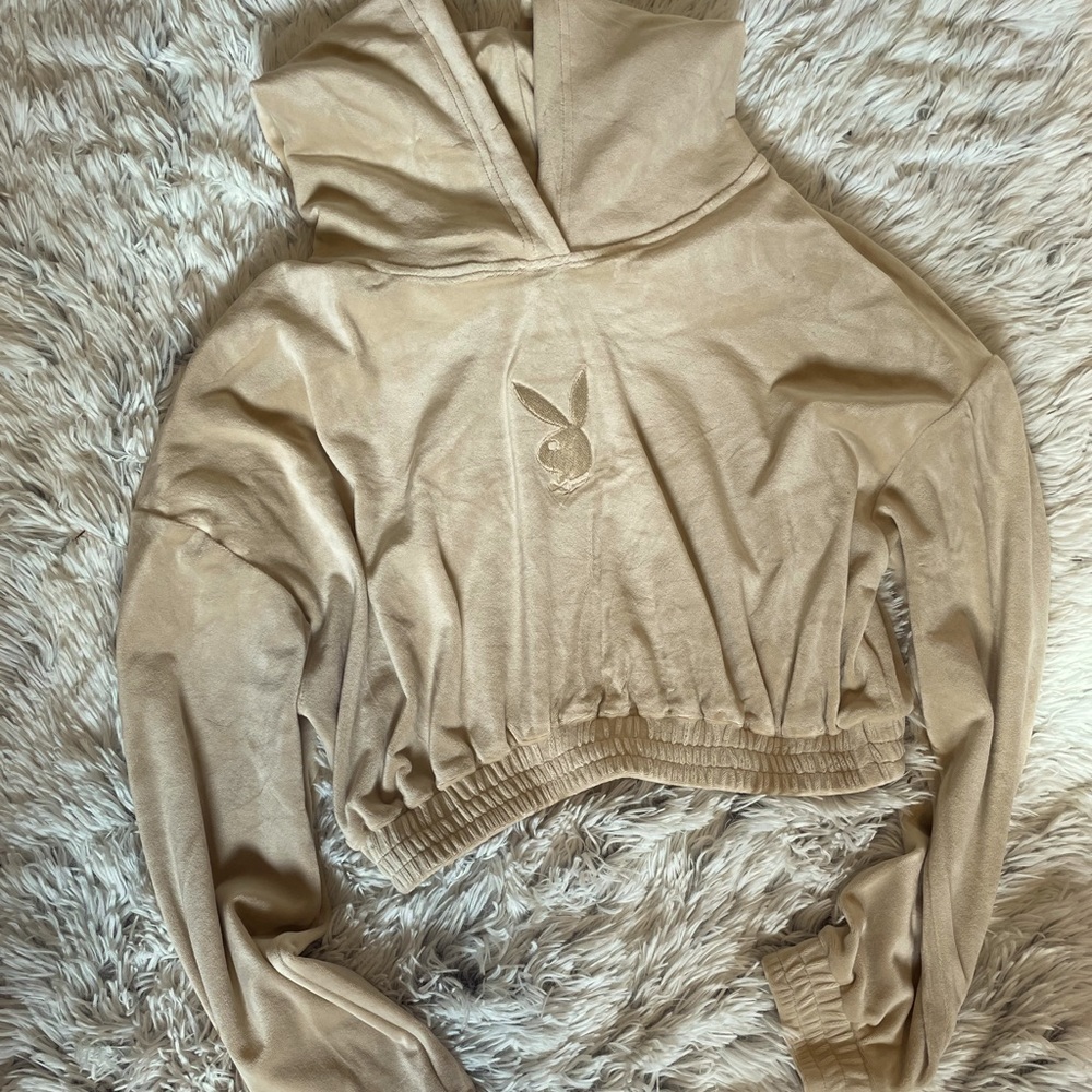 NWT - Playboy Crop Hoodie